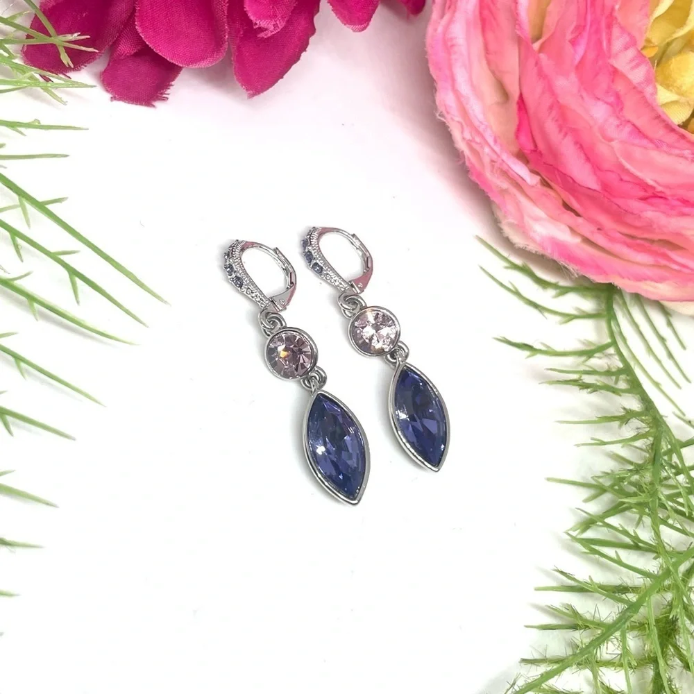 GIVENCHY⚜️Colorful Crystal Teardrop Earrings